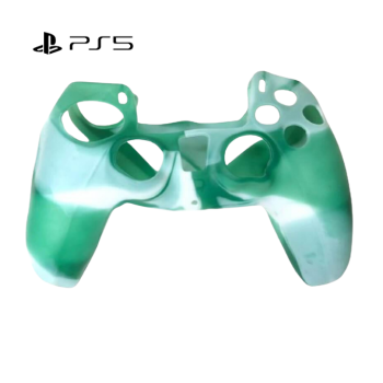 PS5 Rubber Controller Cover -  MIX WHITE AND GREEN