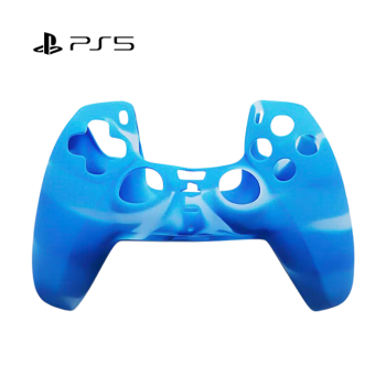 PS5 Rubber Controller Cover - WAVE MIX BLUE
