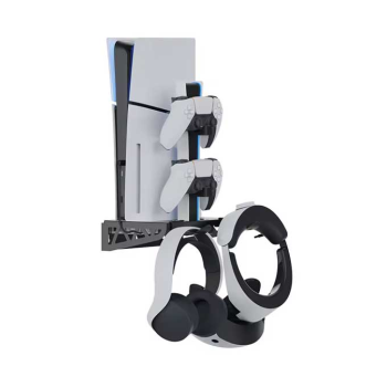 iplay HBP-545 Vertical Charging Station Metal Wall Mount Storage Holder Cooling Fan Stand for PS5 Slim Console