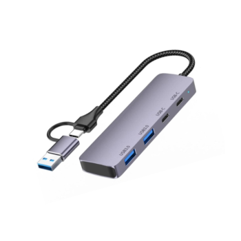 HAING HI-3002-TUH Type-C USB 3.0 Multifunctional 4 Port Adapter Hub