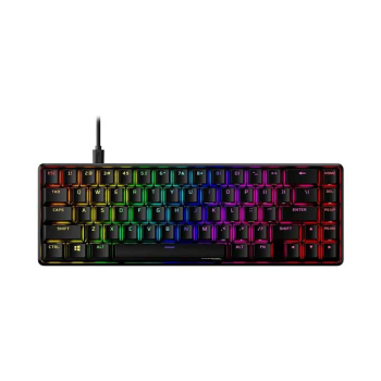 HYPERX ALLOY ORIGINS 65 MECHANICAL GAMING KEYBOARD COMPACT 65% FORM FACTOR LINEAR RED SWITCH DOUBLE SHOT PBT KEYCAPS