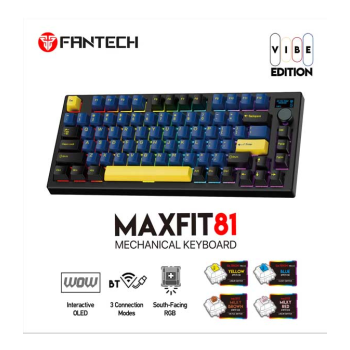 Fantech Maxfit81 MK910 PBT Grand Cobalt - Yellow Switch