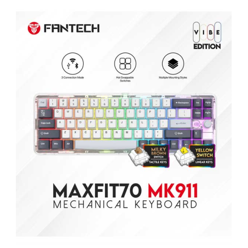 Fantech Maxfit70 MK911 Epic Greyscale - Brown Switch