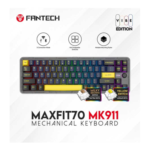 Fantech Maxfit70 MK911 Grand Cobalt - Yellow Switch