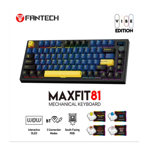 Fantech Maxfit81 MK910 PBT Grand Cobalt - Red Switch