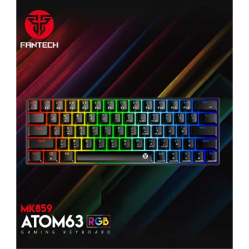 Fantech Atom63 MK859 Arabic/English Keyboard - Black