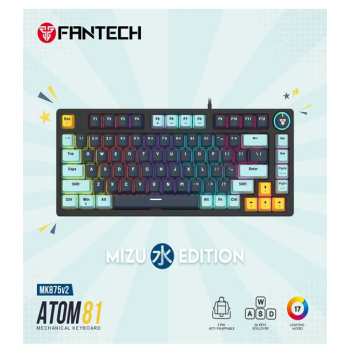 Fantech MK875V2 ATOM 81 RGB Mechanical Gaming Keyboard MIZU EDITION Navy Blue