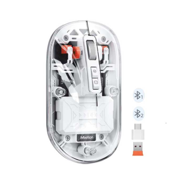 Meetion White BTM005 Dual Mode 2.4G Bluetooth & Wireless Mouse