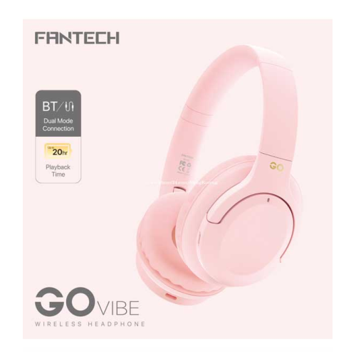 Fantech Go Vibe WH05 Wireless Headphone - Pink