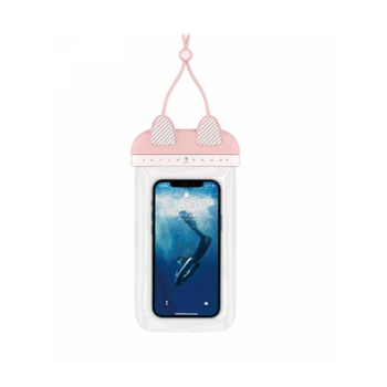 WiWU Kitty Waterproof Bag For Mobile Phone - Pink