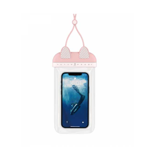WiWU Kitty Waterproof Bag For Mobile Phone - Pink