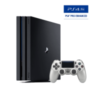 PlayStation 4 Pro 1TB Console + Dual Shock Silver ( Used )
