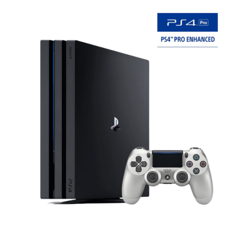 PlayStation 4 Pro 1TB Console + Dual Shock Silver ( Used )